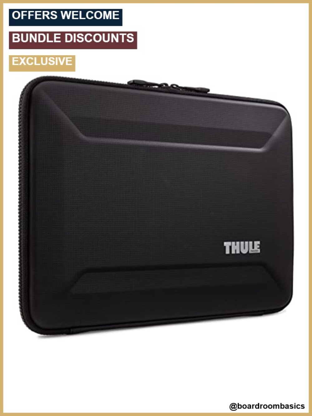 Thule Gauntlet MacBook Pro Sleeve 16" Laptop Case with Clamshell Design